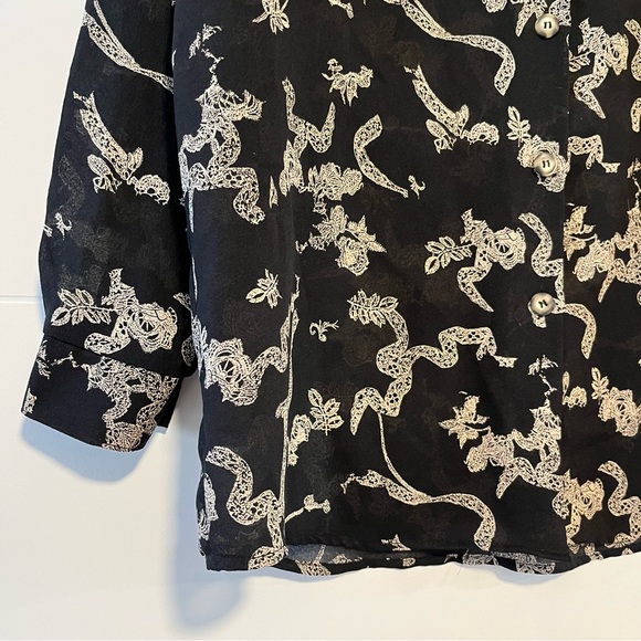 Clichy | Vintage Sheer Button Up Shirt - Picture 4 of 13